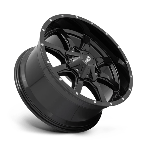Moto Metal MO970 Gloss Black With Milled Lip 17x9 +12 5x139.7|5x150mm 110.1mm - WheelWiz