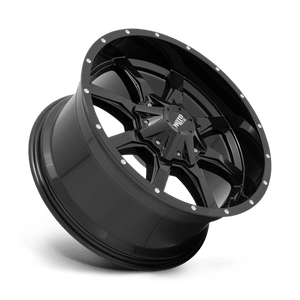 Moto Metal MO970 Gloss Black With Milled Lip 17x9 +12 8x180mm 124.2mm - WheelWiz