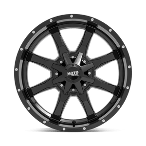 Moto Metal MO970 Gloss Black With Milled Lip 20x10 -18 8x180mm 124.2mm - WheelWiz