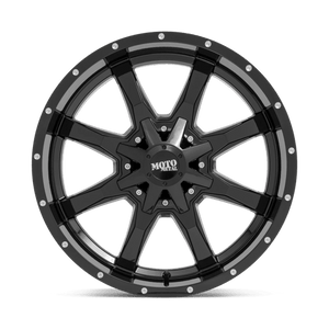 Moto Metal MO970 Gloss Black With Milled Lip 22x10 -18 8x165.1mm 125.1mm - WheelWiz