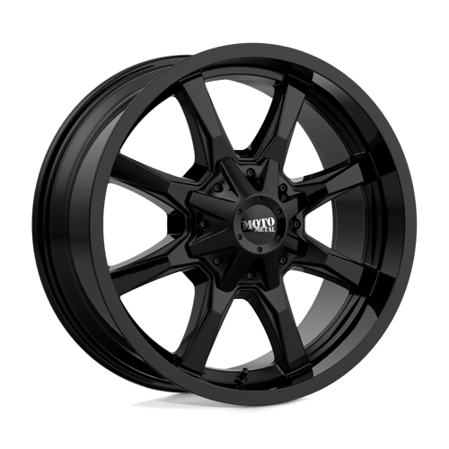 Moto Metal MO970 Full Gloss Black 17x8 0 8x165.1mm 125.1mm - Wheelwiz