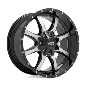 Moto Metal MO970 Gloss Black Machined Face 17x9 +12 6x120|6x139.7mm 78.1mm - WheelWiz