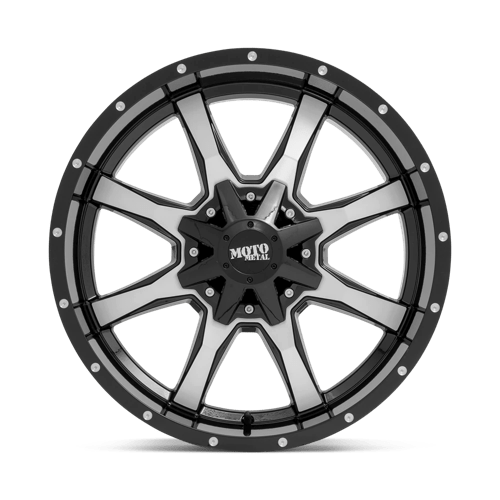 Moto Metal MO970 Gloss Black W/ Machined Face 18x10 -24 6x135|6x139.7mm 106.1mm - Wheelwiz