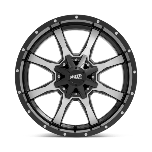 Moto Metal MO970 Gloss Black W/ Machined Face 20x10 -18 8x165.1mm 125.1mm - Wheelwiz