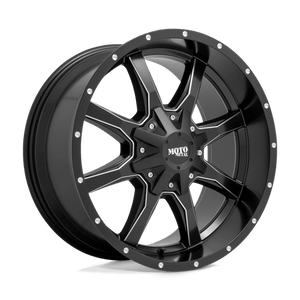 Moto Metal MO970 Semi G-black  W/ Milled Spokes 17x8 +50 5x115|5x120.65mm 65.1mm - Wheelwiz