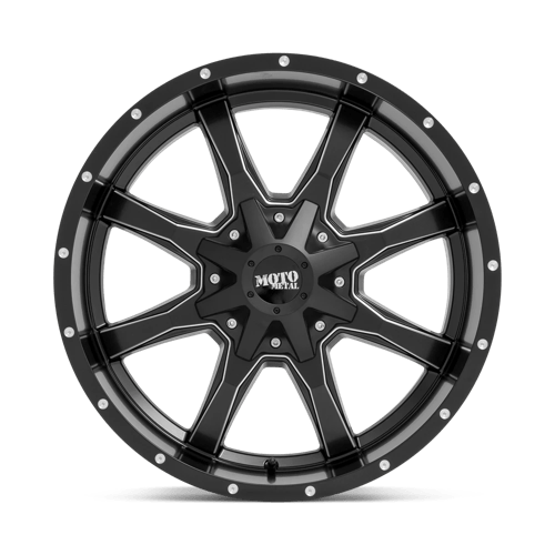 Moto Metal MO970 Semi Gloss Black Milled 20x10 -24 5x127|5x139.7mm 78.1mm - Wheelwiz