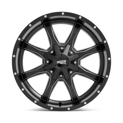 Moto Metal MO970 Semi Gloss Black Milled 18x10 -24 6x135|6x139.7mm 106.1mm - Wheelwiz