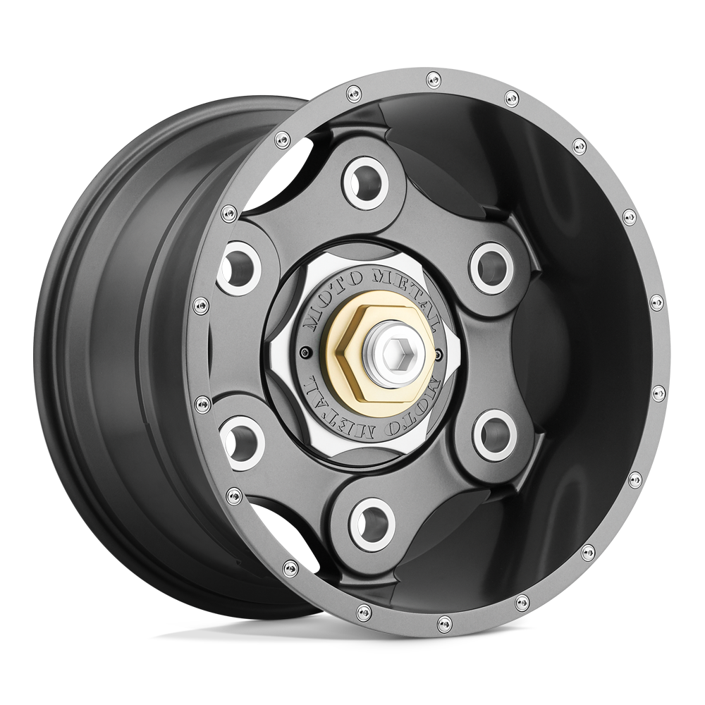 Moto Metal MO977 LINK Gun Metal 20x10 -24 5x127|5x139.7mm 78.1mm - WheelWiz