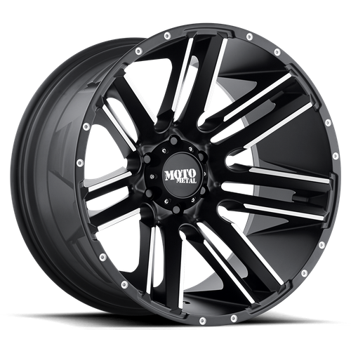 Moto Metal MO978 RAZOR Satin Black Machined 18x9 +18 6x139.7mm 106.1mm - Wheelwiz