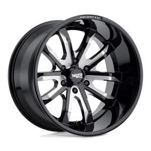 Moto Metal MO983 DAGGER Gloss Black Milled 17x9 -12 5x139.7mm 78.1mm - WheelWiz