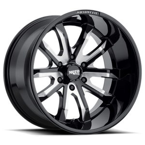 Moto Metal MO983 DAGGER Gloss Black Milled 20x9 +18 5x120mm 72.6mm - WheelWiz