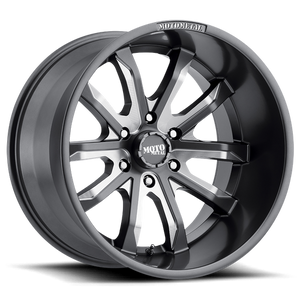 Moto Metal MO983 DAGGER Satin Gray Milled 17x9 -12 5x127mm 72.6mm - WheelWiz