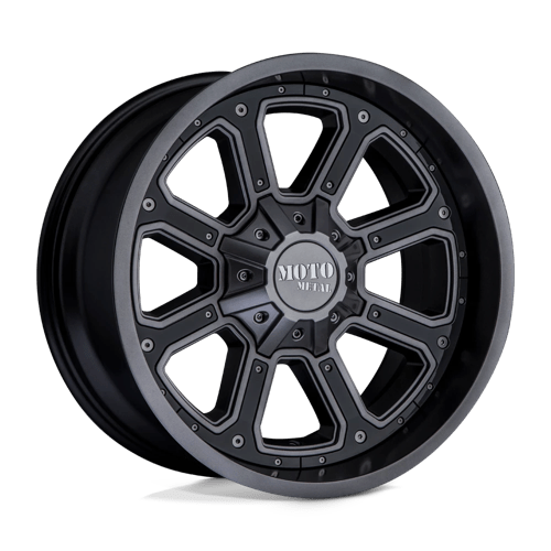 Moto Metal MO984 SHIFT Matte Gray W/ G-blk Inserts 18x9 +18 6x114.3mm 72.6mm