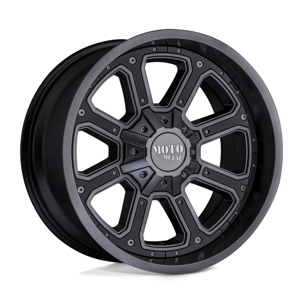 Moto Metal MO984 SHIFT Matte Gray Gloss Black Inserts 20x9 -12 6x135|6x139.7mm 106.1mm - WheelWiz