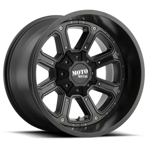 Moto Metal MO984 SHIFT Matte Black W/ G-blk Inserts 20x9 +18 6x135|6x139.7mm 106.1mm - Wheelwiz