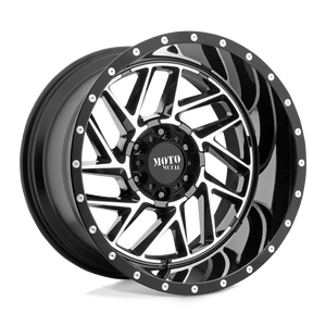 Moto Metal MO985 BREAKOUT Gloss Black Machined 22x10 -18 6x135mm 87.1mm - WheelWiz