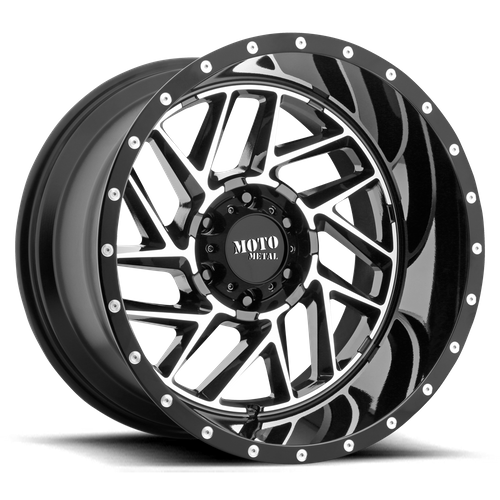 Moto Metal MO985 BREAKOUT Gloss Black Machined 16x8 -6 6x139.7mm 106.1mm - Wheelwiz