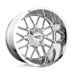 Moto Metal MO986 SIEGE Chrome 20x10 -18 8x180mm 124.2mm - WheelWiz