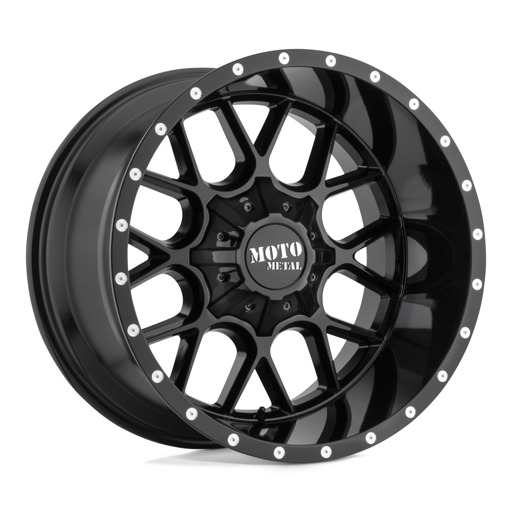Moto Metal MO986 SIEGE Gloss Black 20x12 -44 5x139.7|5x150mm 110.1mm - WheelWiz