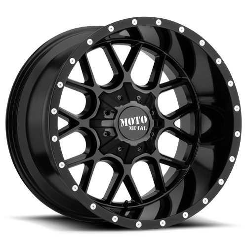 Moto Metal MO986 SIEGE Gloss Black 22x10 +12 6x135|6x139.7mm 106.1mm - Wheelwiz