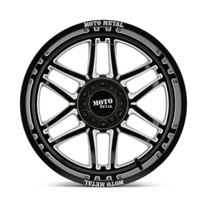 Moto Metal MO992 FOLSOM Gloss Black Milled 20x12 -44 5x139.7mm 78.1mm - Wheelwiz