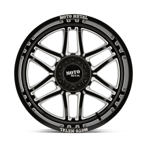 Moto Metal MO992 FOLSOM Gloss Black Milled 20x12 -44 6x139.7mm 106.1mm - Wheelwiz