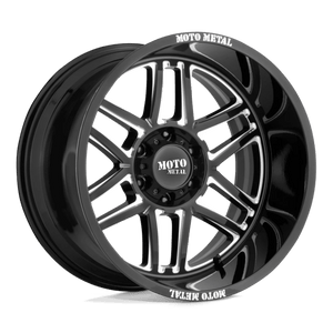 Moto Metal MO992 FOLSOM Gloss Black Milled 24x14 -76 8x165.1mm 125.1mm - WheelWiz