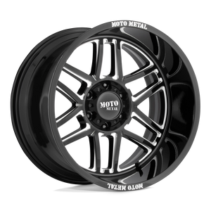 Moto Metal MO992 FOLSOM Gloss Black Milled 22x12 -44 6x135mm 87.1mm - WheelWiz