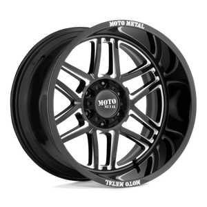 Moto Metal MO992 FOLSOM Gloss Black Milled 20x12 -44 5x139.7mm 78.1mm - Wheelwiz