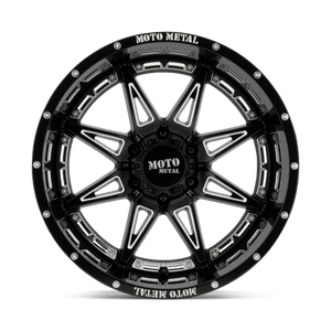 Moto Metal MO993 HYDRA Gloss Black Milled 20x12 -44 8x170mm 125.1mm - WheelWiz