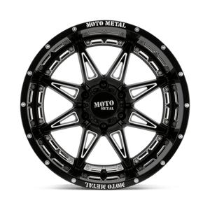 Moto Metal MO993 HYDRA Gloss Black Milled 18x8.5 +18 6x114.3mm 66.1mm - WheelWiz