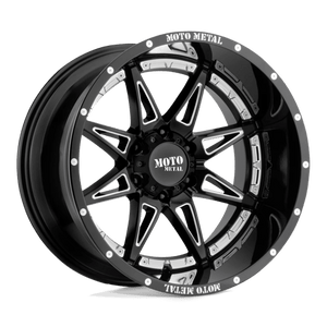 Moto Metal MO993 HYDRA Gloss Black Milled 18x8.5 +18 6x114.3mm 66.1mm - WheelWiz