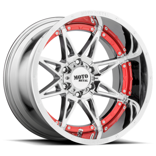 Moto Metal MO993 HYDRA Chrome 20x12 -44 6x139.7mm 106.1mm - WheelWiz