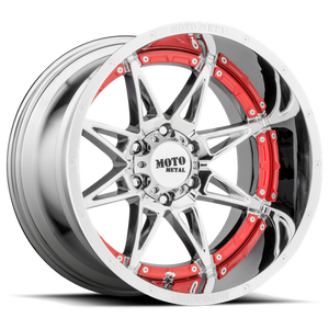 Moto Metal MO993 HYDRA Chrome 20x12 -44 6x139.7mm 106.1mm - WheelWiz