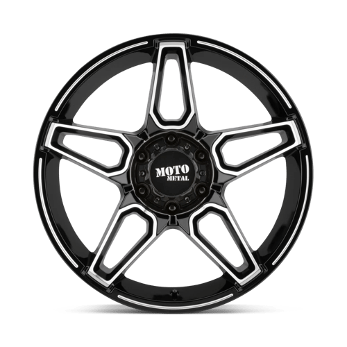 Moto Metal MO994 FANG Gloss Black Machined 20x12 -44 6x135mm 87.1mm - Wheelwiz