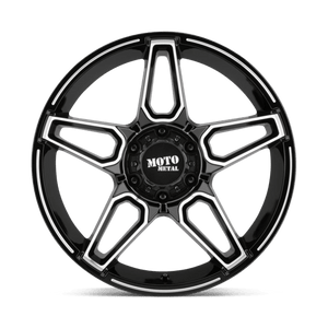 Moto Metal MO994 FANG Gloss Black Machined 20x12 -44 6x135mm 87.1mm - Wheelwiz