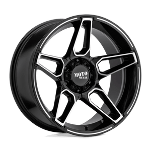 Moto Metal MO994 FANG Gloss Black Machined 20x9 00 5x127mm 78.1mm - WheelWiz