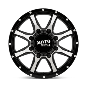 Moto Metal MO995 Gloss Black Machined - Front 20x8.25 +127 8x165.1mm 121.5mm - WheelWiz