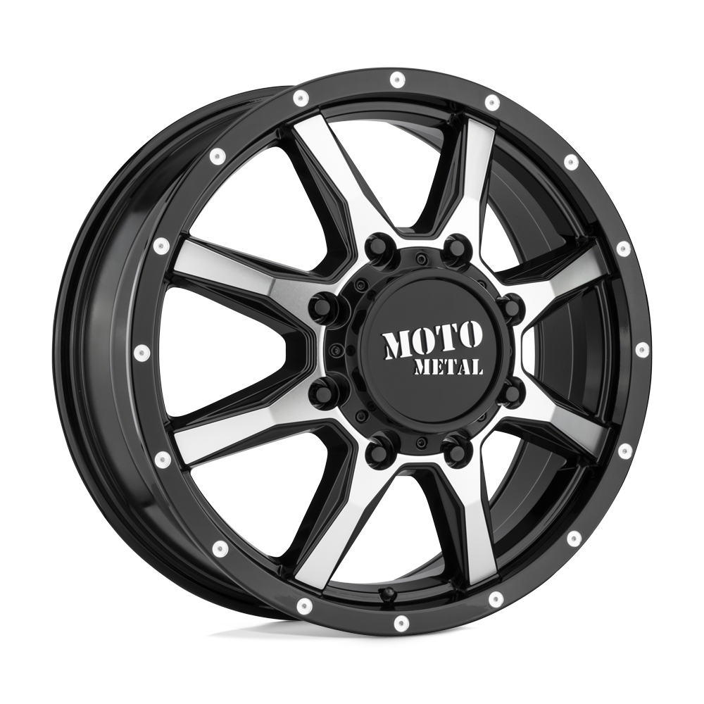 Moto Metal MO995 Gloss Black Machined - Front 20x8.25 +127 8x165.1mm 121.5mm - WheelWiz