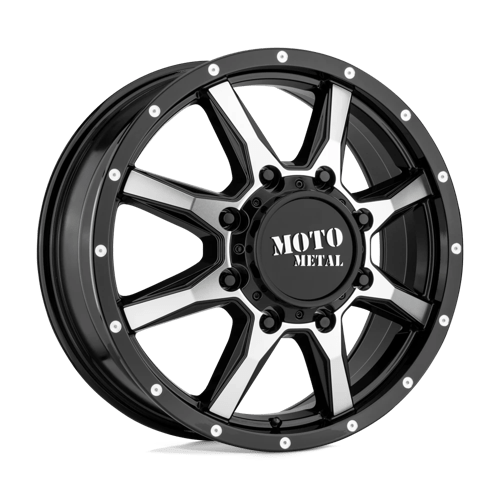 Moto Metal MO995 Gloss Black Machined - Front 17x6.5 +111 8x200mm 142mm - WheelWiz