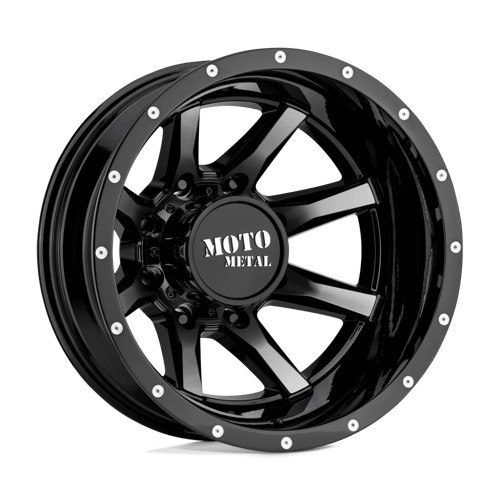 Moto Metal MO995 Gloss Black Machined - Rear 20x8.25 -198 8x165.1mm 117mm - WheelWiz