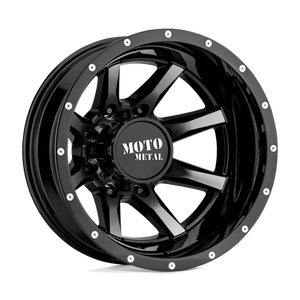 Moto Metal MO995 Gloss Black Machined - Rear 20x8.25 -198 8x165.1mm 125.1mm - WheelWiz