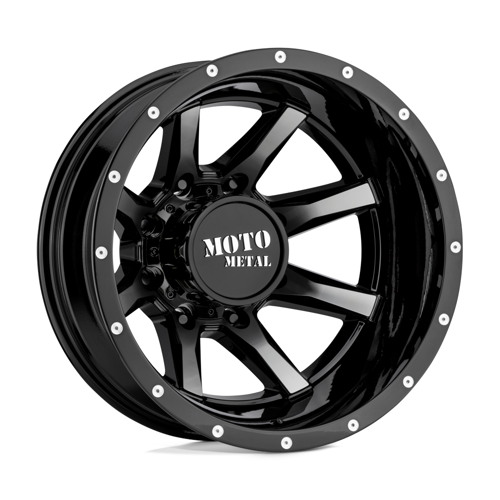 Moto Metal MO995 Gloss Black Machined - Rear 17x6.5 -140 8x165.1mm 125.1mm - WheelWiz