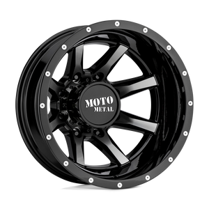 Moto Metal MO995 Gloss Black Machined - Rear 20x8.25 -198 8x165.1mm 125.1mm - WheelWiz