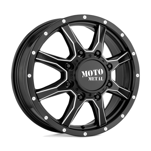 Moto Metal MO995 Satin Black Milled - Front 17x6.5 +111 8x200mm 142mm - WheelWiz