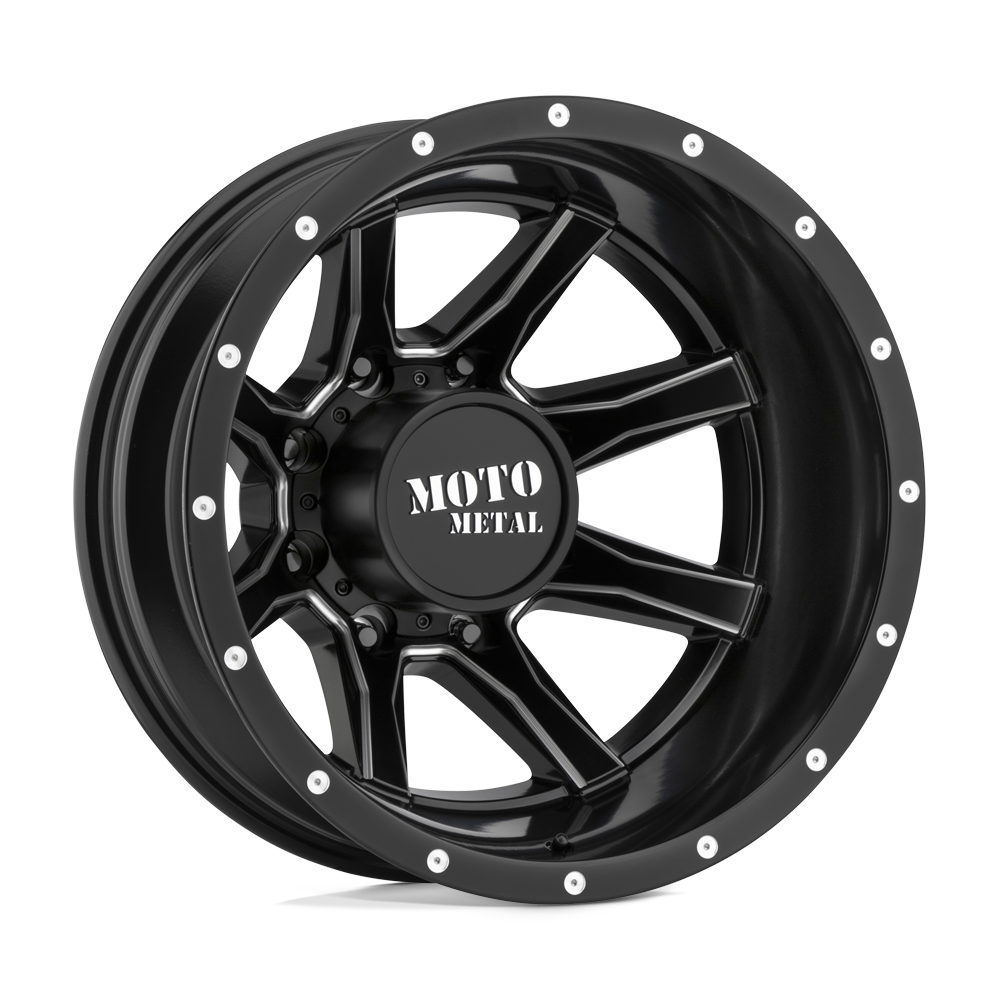 Moto Metal MO995 Satin Black Milled - Rear 17x6.5 -140 8x165.1mm 125.1mm - WheelWiz