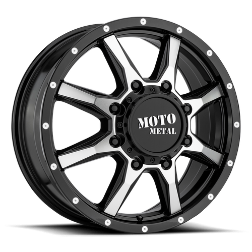 Moto Metal MO995 Gloss Black Machined 20x8.25 +127 8x165.1mm 125.1mm - Wheelwiz