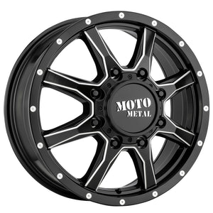 Moto Metal MO995 Satin Black Milled - Front 20x8.25 +127 8x165.1mm 117mm