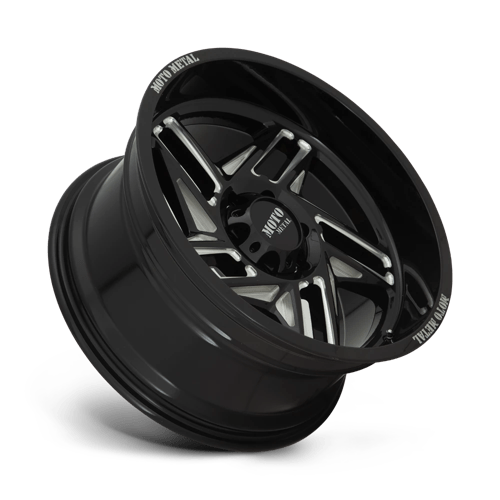 Moto Metal MO996 RIPSAW Gloss Black Milled 20x12 -44 5x139.7mm 78.1mm - Wheelwiz