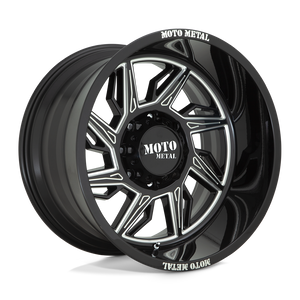 Moto Metal MO997 HURRICANE Gloss Black Milled - Left Directional 22x12 -44 8x170mm 125.1mm - WheelWiz